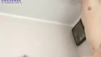 Two horny guys share slim XXX mom fucking her hard in a threesome