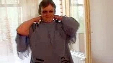 Plump mature XXX mom showing her new stepson how to fuck a woman