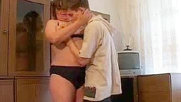 Filthy mom exposes stepson her chubby body and takes his XXX dong