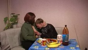 Hospitable Russian mom invites neighbor's son to use his XXX pecker