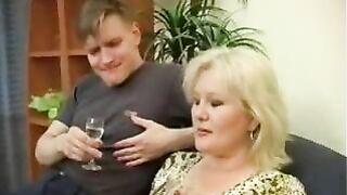 Good neighbor guy presents mature mom with his XXX cock on birthday