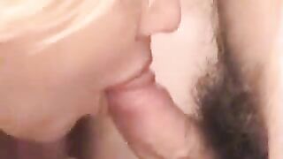 Two young guys have XXX threesome with friend's mom in the kitchen