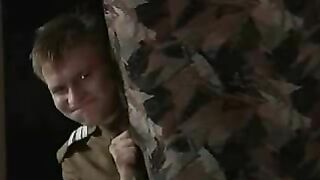 Young soldier licks pussy and fucks Russian mom for XXX porn parody