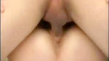 Nude XXX mom in stockings pleases the younger guy with BJ and sex