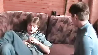 Caring mom relaxes her beloved stepson with XXX copulation at home