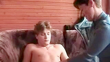 Caring mom relaxes her beloved stepson with XXX copulation at home