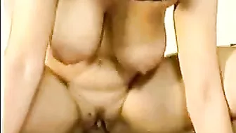 Mom with huge XXX tits enjoys oral foreplay and sex with younger guy