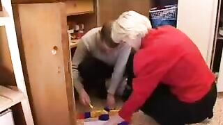 Mom comes to nephew's room and lets him play with her XXX boobs