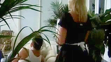 Mature maid is always ready to please employer's son with XXX sex