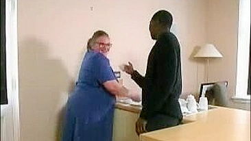 Young black hunk loses control and sticks XXX prick into fat cunt