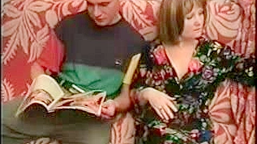 Teen guy reads porn magazine and drills stepmom's XXX cunt then