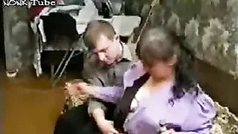 Young stud strips wasted XXX granny and drills her elderly vagina