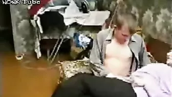 Young stud strips wasted XXX granny and drills her elderly vagina