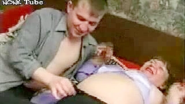 Young stud strips wasted XXX granny and drills her elderly vagina