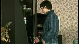 Mom catches stepson stealing alcohol and punishes him in XXX way