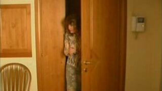 Russian mom gets into the shower and takes stepson's XXX pecker