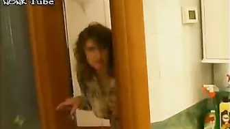 Russian mom gets into the shower and takes stepson's XXX pecker