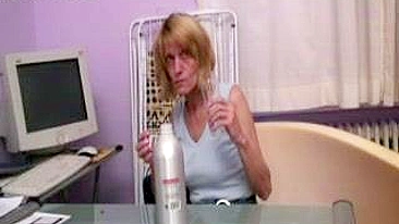 Russian mom with big saggy tits spreads legs for stepson's XXX dick