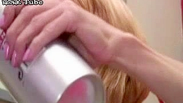 Russian mom with big saggy tits spreads legs for stepson's XXX dick