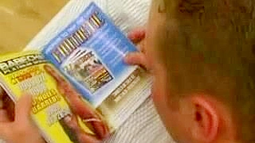 Mom gets angry when catches her young stepson reading XXX magazine