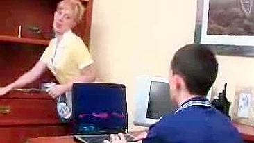 Russian student prefers fucking his Russian XXX maid to studying