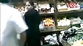 Perverted shop owner copulates with shameless Arab mom in public