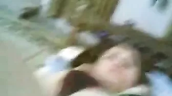 Amateur mom blows fat Arab cock to get it ready for her asshole