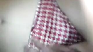 Thick Arab dick penetrates mouth and shaved pussy of busty Arab mom