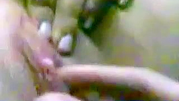 Horny guy sticks dick into fat Arab mom's vagina in the bathroom
