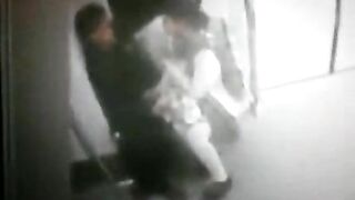 Totally shameless Arab mom is caught blowing man's cock in the metro