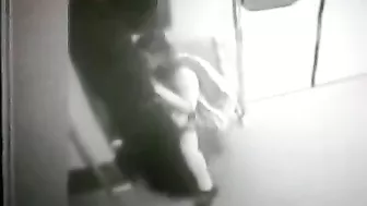 Totally shameless Arab mom is caught blowing man's cock in the metro