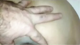 Stud sticks his hairy Arab dick into mom's pussy and ass in POV