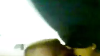 POV-style Arab video of horny mom skillfully blowing BF's boner