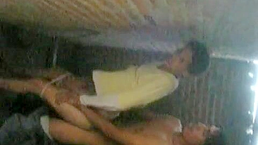 Classmate takes Arab chick to the abandoned building to fuck her