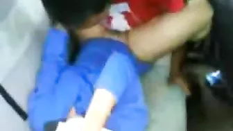 Slim Arab mom spreads legs to take dick into hairy twat in the car