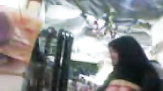 Muslim mom in hijab lets Arab dude play with her tits at the market