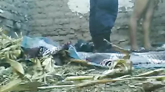 Several Arab soldiers stick cocks into slutty mom's twat in turns