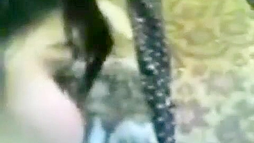 Man thrusts erect dick into tight anal hole of Arab mom in POV video