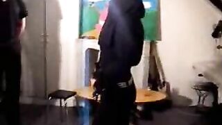 Blindfolded mom in hijab sucks big Arab dick like a pro on camera