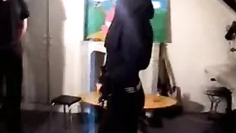 Blindfolded mom in hijab sucks big Arab dick like a pro on camera