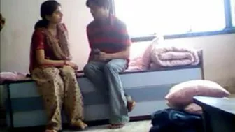 Slim Arab mom seduces a college student on a quickie in the dorm