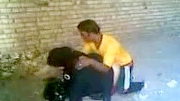 Arab mom takes pants off to have her pussy drilled in doggy outdoors