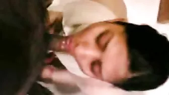 Cute Arab mom works as a stewardess and blows the pilot's stiff dick