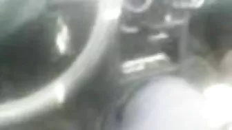 Man records filthy Arab mom in hijab blowing his cock in the car