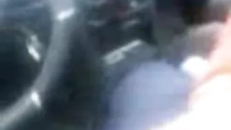 Man records filthy Arab mom in hijab blowing his cock in the car