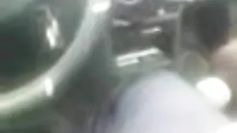 Man records filthy Arab mom in hijab blowing his cock in the car