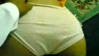 Arab mom hides her face unwilling to be recorded during having sex