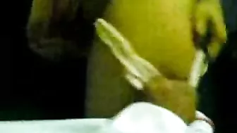 Arab mom hides her face unwilling to be recorded during having sex