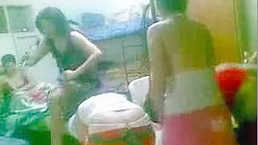 Arab home party ends up with stripping and having orgy with hot moms