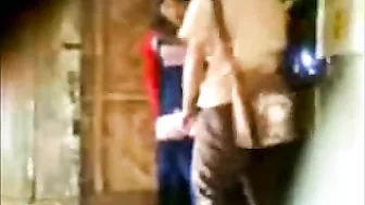 Shameless Arab wench knows nothing about hidden cam when fucking